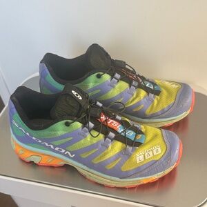 Salomon Vibrant Trail Shoes - Purple, Green, Yellow, Orange